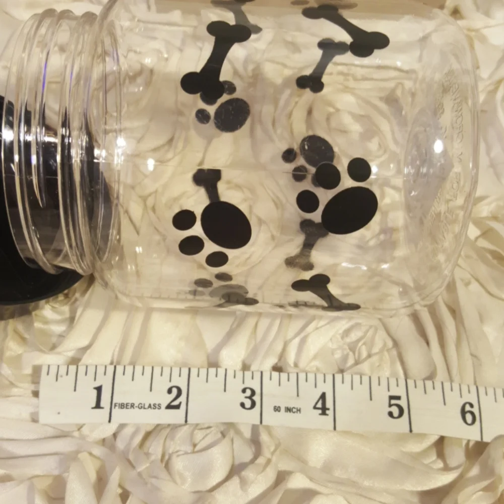 Pet Dog/Cat Bowl and Treat Jar Set New